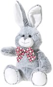 Heunec - Сиво зайче с карирана панделка, 30 см 830172-2