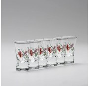 К-кт 6x чаша за ликьор с мотив на букет номер 1