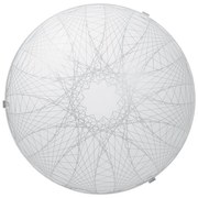 Плафониера ВЕРГИНА, ø300, бял мат, 1xE27