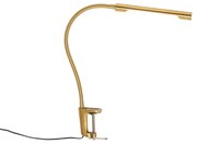 Скръцваща настолна лампа месинг с LED с сензорен димер - Lionard