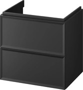 Cersanit S1021-002 - Висящ шкаф за баня под мивка MILLE 60x45 cm черен