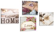 Комплект картини – Уютен натюрморт с надписи