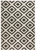 Черно-кремав килим за открито , 200 x 290 cm Malta - NORTHRUGS