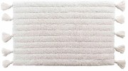 Бял килим за баня 50x80 cm Minatis – douceur d'intérieur