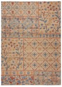 Ръчно изработен килим със смес от юта в естествен цвят 200x290 cm Taylor Patchwork – Flair Rugs