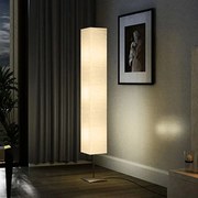 60262 vidaXL Декоративна лампа от оризова хартия на стойка, 170 см