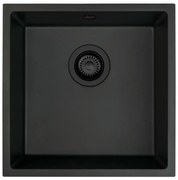 Deante ZQA_N10A - Кухненска мивка CORDA 44x44 см гранит/черен