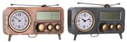 Lauakell DKD Home Decor 33 x 11,5 x 26 cm Сив Мед Желязо Vintage (2 броя)