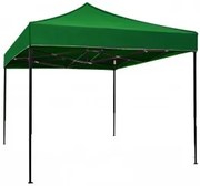 Сгъваема метална шатра 3x3m - зелена