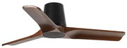 FARO 33837 - Таванен вентилатор HEYWOOD TUB бор/черен пр. 90 см + DO