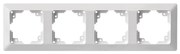 Рамка за ключове 4P бяла