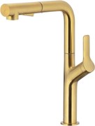 KFA Armatura 6623-220-31 - Кран за мивка с издърпваща се пръскачка DUERO DESIGN златист