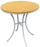 Маса Bistro Muhler Polywood 1000799, 70х72 см, Подходяща за външни условия, Сив/кафяв