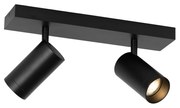 Интелигентен таванен прожектор черен регулируем 2 светлини вкл. 2 Wifi GU10 50mm - Jeana Luxe