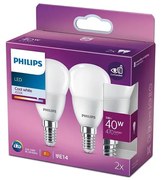 К-кт 2x LED Крушка Philips P45 E14/5W/230V 4000K