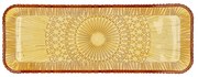 Оранжева стъклена чиния за сервиране 14x38 cm Kusintha - Bitz