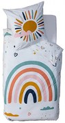Детско двулицево спално бельо atmosphera Rainbow, 140x200 cm, Памук