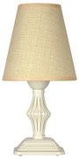 Настолна лампа АШЛИ, крем, абажур Сами Екрю, 1xE27