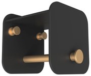 Черна метална стенна закачалка с рафт Hang in There - UMAGE