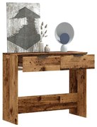 856945 vidaXL Конзолна маса Старо дърво 90x36x75 cm Инженерна дървесина