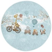 Светлосин детски килим ø 80 cm Comfort - Mila Home