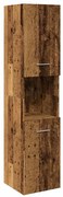 856221 vidaXL Висящ шкаф за баня, старо дърво, 30x30x130 см, инженерно дърво