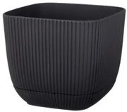 Horecano - Квадратна саксия №3 - 15x15xh13cm 1.8L АНТРАЦИТ (G-383-A)