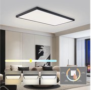 Brilagi -LED плафон за баня FRAME LED/96W/230V 120x60 cm IP44 черен