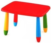 Детска правоъгълна масичка - Червена