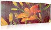 Картина на платно – Цъфтеж на оранжева лилия