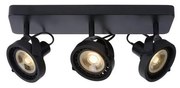 Lucide 31931/36/30 – LED Димируем спот TALA 3×GU10/12W/230V черен