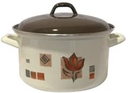 Емайлирана тенджера 2,75lt. декор RUSTICA - 317+339/18 РЯ- (12-1722)