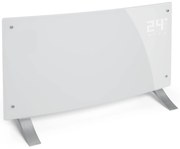 Klarstein Bornholm Curved, конвектор, конвекторен нагревател, термостат, таймер, 2000 W, бял