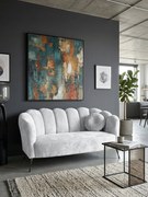 Диван Adria двуместен-Сиво - черно