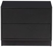 Черна модулна телевизионна масичка от борова дървесина 50x40 cm Finca - WOOOD