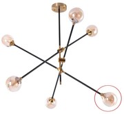 Azzardo - Резервно стъкло за полилей SOLEN Ø 13,5 см