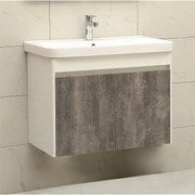 Конзолен PVC шкаф ICP 8365 с умивалник, 80.5x46x63см