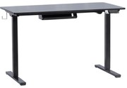 Ергономично регулируемо бюро Carmen CR- 4824, 73-121 см, Панел за управление, Дисплей, Памет на позиции, USB, Сензор против сблъсък, Черен