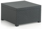 Градинска маса за съхранение от изкуствен ратан 56x56 cm – Juinsa