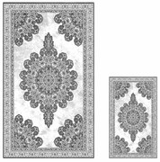 Сиви килими за баня в комплект 2 бр. 60x100 cm – Mila Home