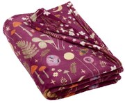 Лилаво одеяло от микроплюш 130x170 cm Enchanted Twilight Animals – Catherine Lansfield