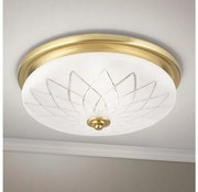 Orion DL 7-791/37 - Плафон PORTO 2xE27/40W/230V Ø 37 см златист