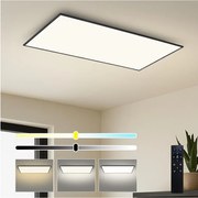 Brilagi - димируемо таванно LED осветително тяло SLIMFRAME LED/80W/230V 120x60 cm черно + дистанционно управление