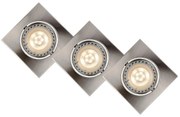 Lucide 11002/15/12 - К-кт 3x LED лампа за окачен таван FOCUS 1xGU10/5W/230V хром