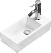 Mexen Inez лява мивка за плот 40 x 20 cm, бяла - 21484000L
