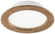 LED вградено осветително тяло WOODY SPOT LED/16,5W/230V 4000K орех Ø18,5 см