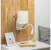 Brilagi - LED Аплик NUBILA 1xE27/25W/230V + LED/3W бял/кремав