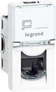 Legrand Розетка RJ45 cat.6 UTP 1 мод. цвят бял Mosaic  - 076561