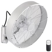 ZEVENTI - Стенен вентилатор FANNY 50W/230V матов хром + дистанционно управление