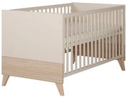 Бежово детско креватче 70x140 cm с регулируема височина Sidney – Roba